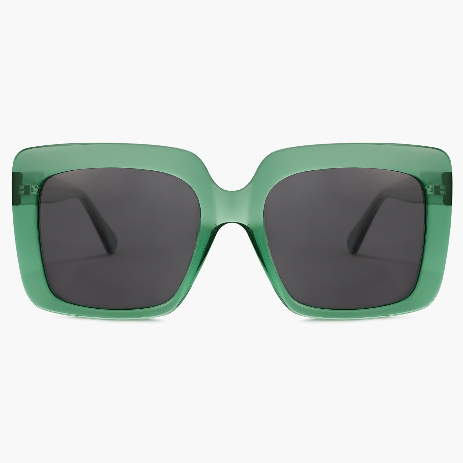 DEJA Green Oversized Square Sunglasses
