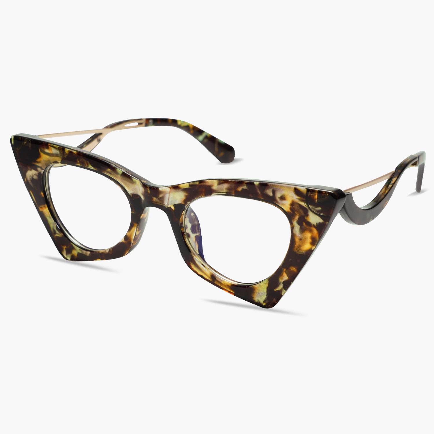 Women's Cat Eye TR90 Prescription Reading Glasses Full-rim Frame Hola ...