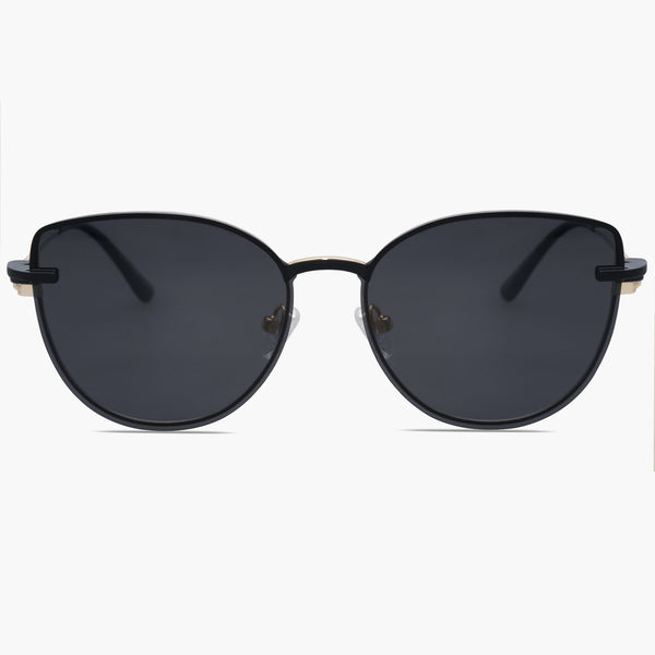 Buy Gold Frame Anti Blue Lens&Grey Clip-On Square Sunglasses for